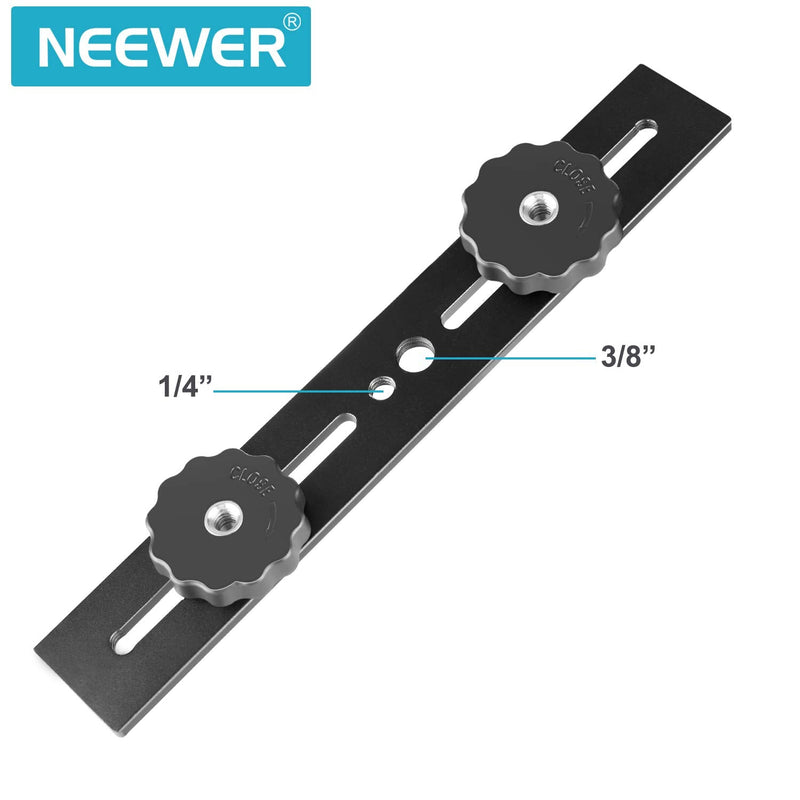 Neewer 8"/20.3cm Dual Camera Mount Tripod Bracket for 3D Stereo Stereoscopic Photography