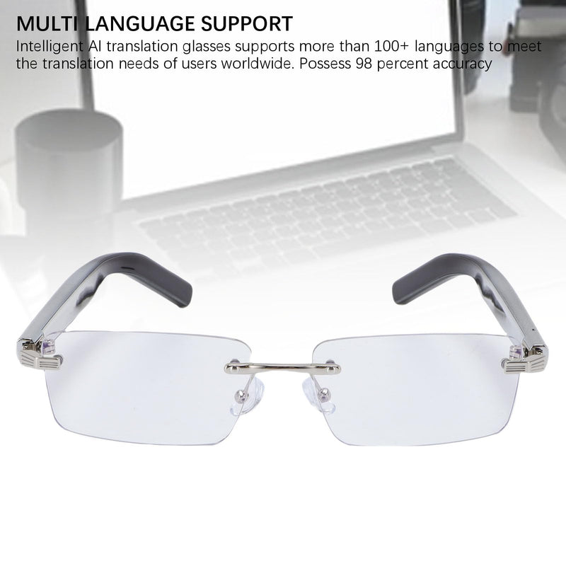 Smart AI Translator Glasses, Bluetooth5.3 Polarized Sunglasses, Real Time Translation for 100+ Languages, Built in Microphone, Speaker & Camera, Smart Eyeglasses for Travel Gradient