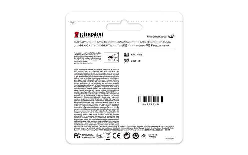 Kingston 128GB microSDXC Canvas Select Plus Class 10 Flash Memory Card SDCS2 Memory