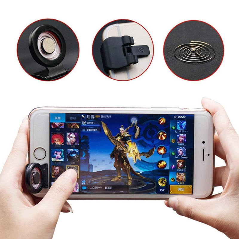 Red Mobile Phone Joystick Gaming Controller,Aim Keys L1R1 and Gamepad Rules of Survival,Cellphone Game Trigger,Battle Royale Sensitive Shoot Mobile Phone Game Finger Covers Wrap, Accessories