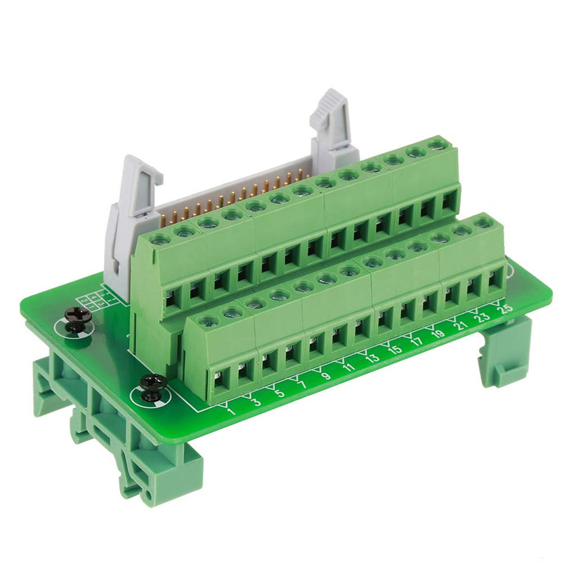 Pins and Cage Copper IDC-26P DIN Rail 26Pin 5mm Transfer Terminal Block Horn Seat Connector Terminal Board with Bracket