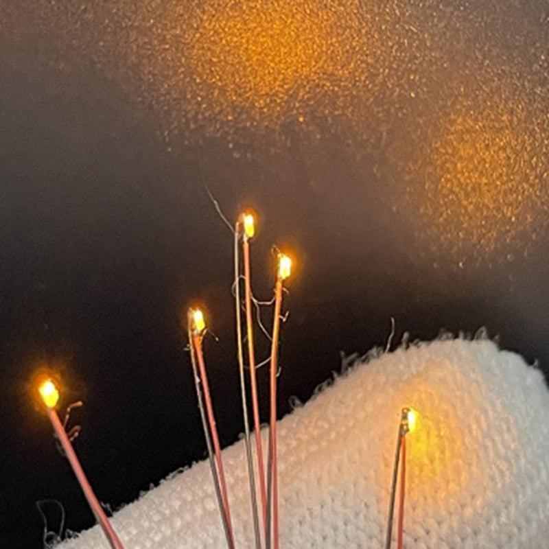 Vrabocry 0805 Orange SMD Micro 20 mA LED Diodes Soldered Mini LED Light Diode with 30 cm Long Micro Stranded Cables for DIY Model Making Decor Pack of 20