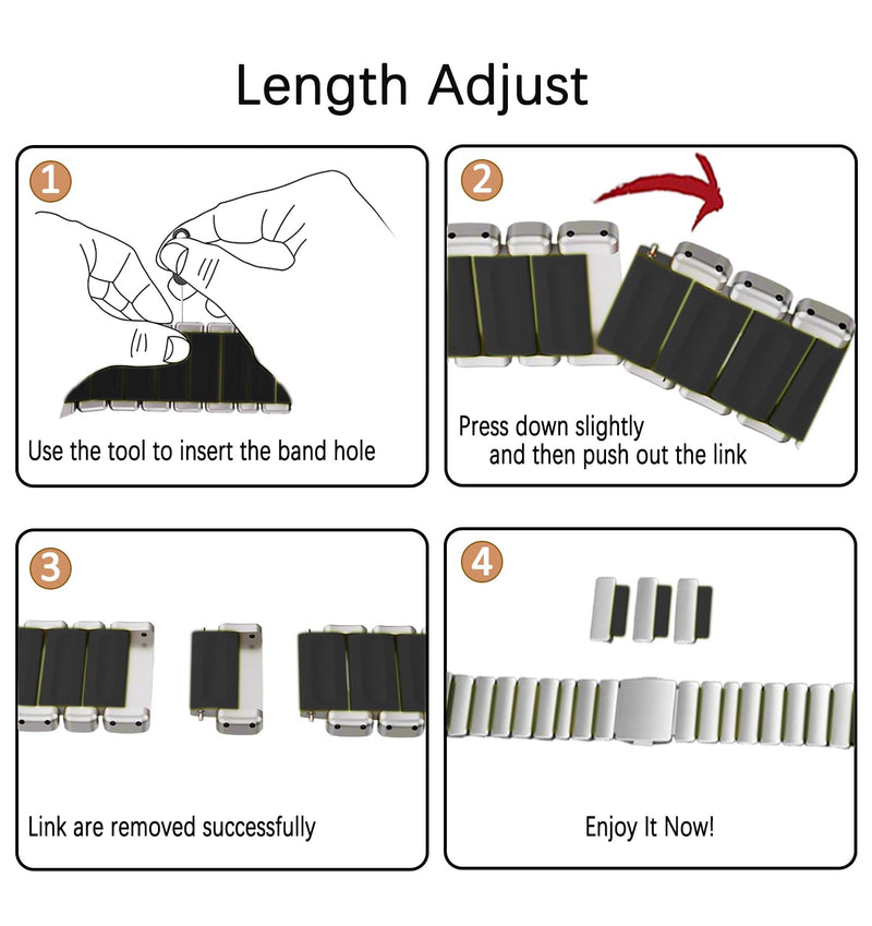 Titanium Band for Apple Watch 11/10/9, Ultra 3, SE 3, Silicone Lined, DLC | MaKTech DLC Scratch-Resistant, Magnetic Clasp, Lightweight Bracelet, for Apple Watch 11/10/9/8/7/6/5/4, Ultra 3/2/1, SE 3/2/1 46mm/45mm/44mm/49mm Titanium/Black