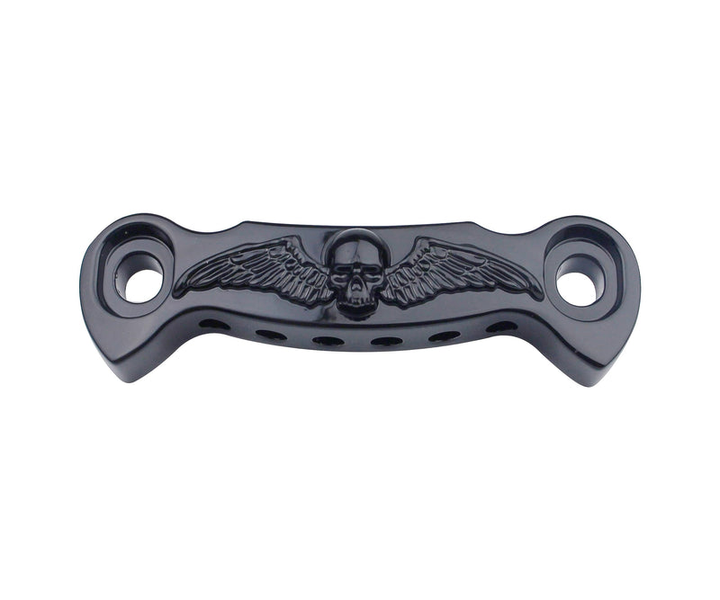 Guyker Guitar Bridge Stop Bar Tailpiece String Spacing 10.6mm Skeleton Wings with Studs Replacement for EPI LP SG Style Electric Guitar (GS009, Black) GS009, Black