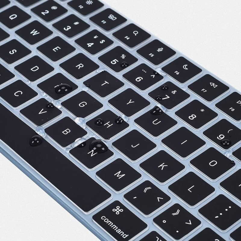 Ultra Thin Keyboard Cover for 2021 Newest Apple iMac 24 Inch Magic Keyboard with Touch ID A2449 Keyboard Cover Skin, 2021 iMac 24 Inch M1 Chip Magic Keyobard A2450 Keyboard Skin Accessories, Black