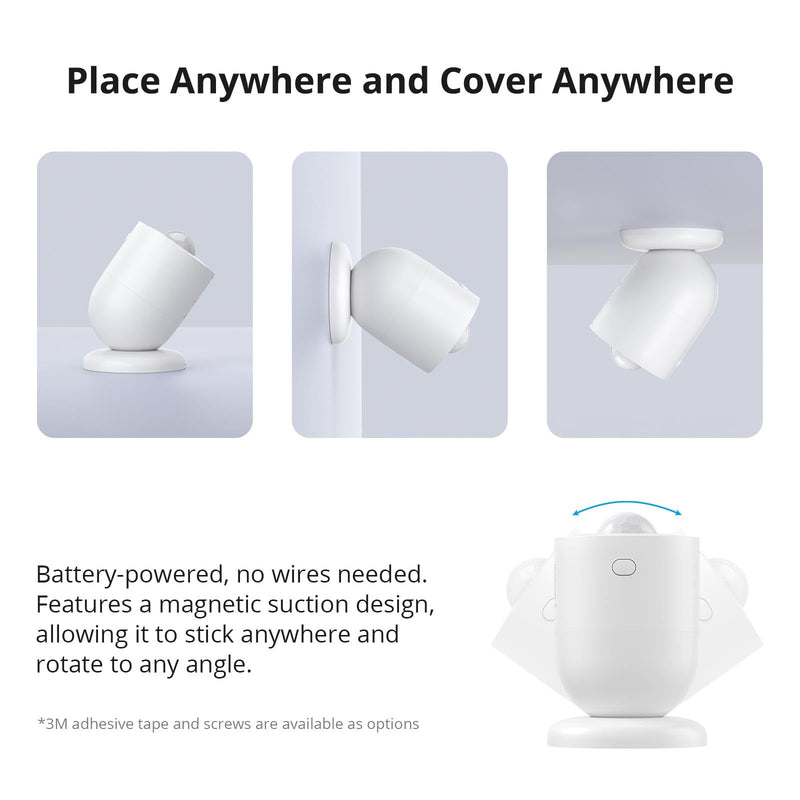 [AUSTRALIA] - SONOFF SNZB-03P Zigbee Motion Sensor, 3-Year Battery Life, for Alert System and Automations Wireless Motion Detector, SONOFF Zigbee Bridge Required, Batteries Included(2 Pack) 