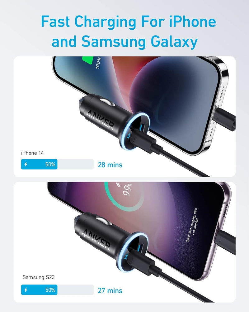 Anker 2-Pack USB C Charger with USB C Car Charger
