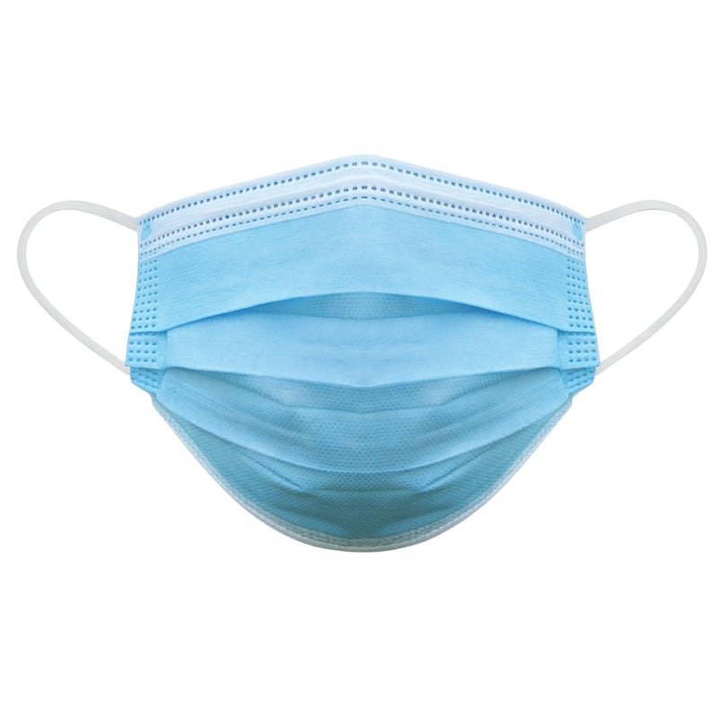 S&S-Medical Pack of 100 Medical Surgical Masks Type IIR EN14683 Certified - 3-Layer Surgical Disposable Masks, CE Approved Medical Device, BFE ≥ 98%, Breathable Mouth Masks | Light Blue