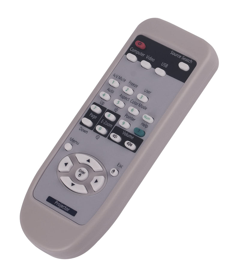1515068 1515069 Replaced Remote fit for Epson Projector PowerLite 1220 1260 S7 S9 W7 X9 VS200 EB- S7 S8 S9 W7 W8 W9 X19 X72 EX7200 EX31 EX51 EX5200 EX3200 EX71