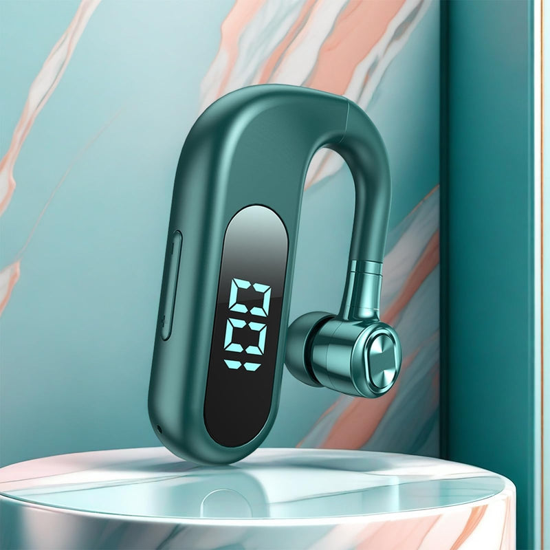 [Green Series Single Ear Wireless Bluetooth Business Headset V13 + Visible Blue Light-Up USB-C to USB-C Data Cable.