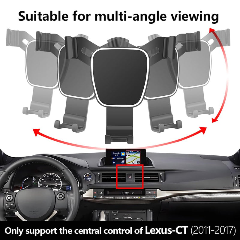 Car Phone Holder for Lexus CT 200h 2011 2012 2013 2014 2015 2016 2017 Auto Accessories Navigation Bracket Interior Decoration Screen Dash Board Mobile Cell Phone Mount case