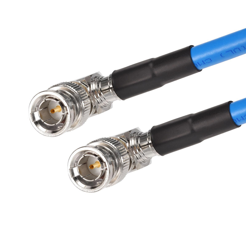 [AUSTRALIA] - Superbat 3G/6G/12G SDI Cable Right Angle 2ft Short BNC Cable 75 Ohm Blue Belden 1694A Supports HD-SDI/3G-SDI/4K Video Monitor,Precision SDI BNC Jumper Right Angle Right Angle to Right Angle 