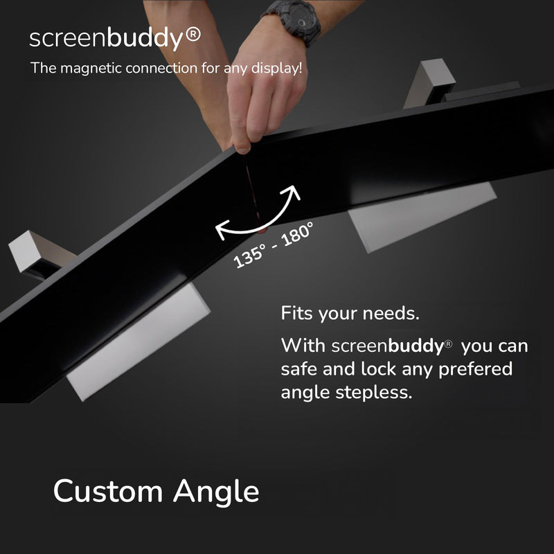 Set of 2, Magnetic Connection for Your Screens, Suitable for All Computer Monitors - Innovative Computer and Gaming Equipment