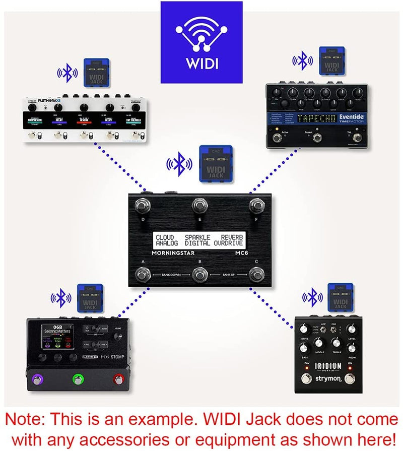 CME WIDI Jack + DIN-5 MIDI Cable Pack - Bluetooth MIDI Interface with 5-PIN DIN MIDI cables Included - Works with all DIN-5 MIDI devices - Wireless MIDI for Synth Keytar Pedalboard Keyboard