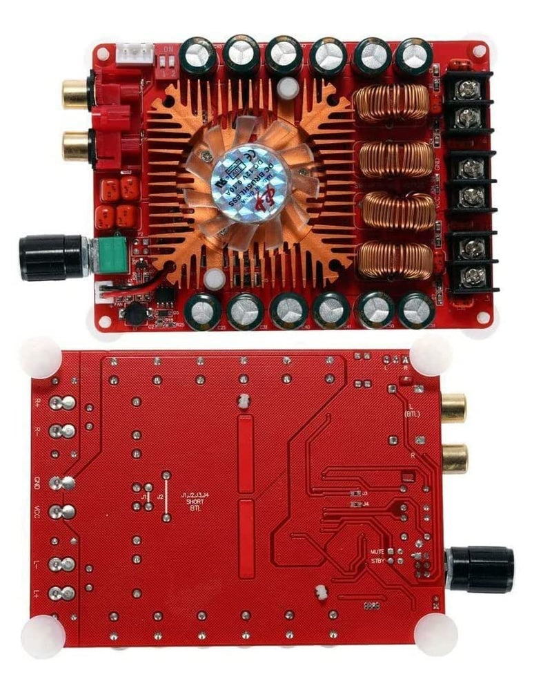 [AUSTRALIA] - Fasizi TDA7498E 2 x 160 W Dual Channel Audio Amplifier Board, Support BTL Mode 1 x 220 W Single Channel, DC 24 V Digital Stereo Power Amp Module for Car Carrier Computer Speakers DIY 