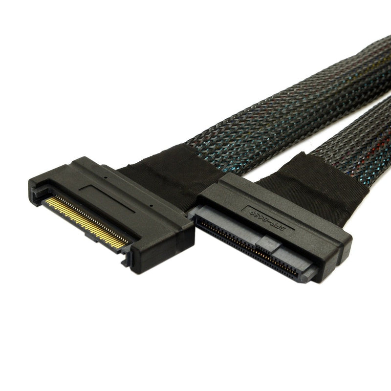 cablecc U.2 U2 SFF-8639 NVME PCIe SSD Cable Male to Female Extension 50cm 68pin 8639 male to female cable