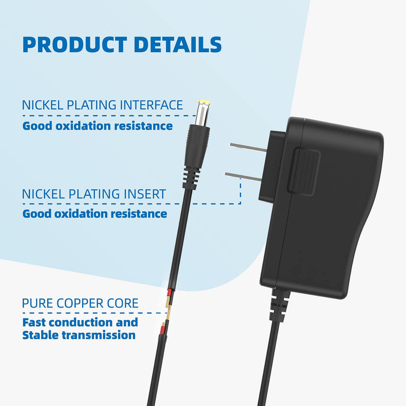 PS5V2000US Power Supply 5V AC/DC Adapter Compatible with Yealink T29G, T46S, T48S, T52S, T54S, T56A, T58V, T58A, MP56, T46G, for Yealink Phone Power Cord Yealink Power Adapter 1 Pcs
