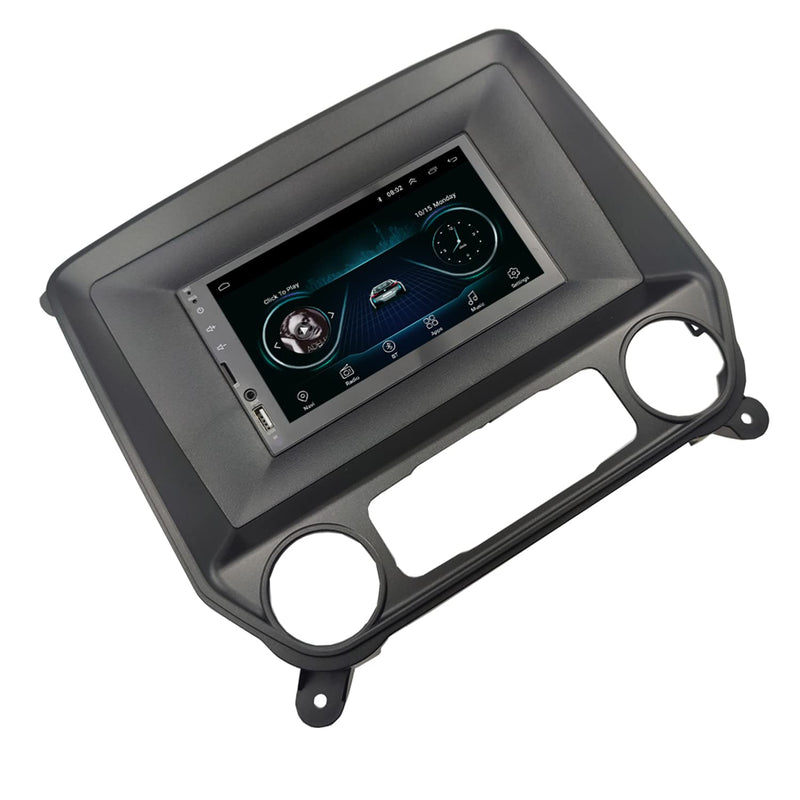 [AUSTRALIA] - Radio Stereo Bezel for Chevrolet Silverado 2014+ GMC Sierra 2014+ Dash Installation Mount Trim Kit Fits 10.1" and Double Din 