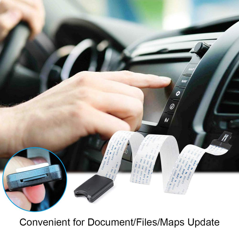 Micro SD to Micro SD (TF to TF) Card Extension Cable, Electop TF Card Reader Adapter Flexible Extender SanDisk/MicroSDHC Compatible with GPS,3D Printer,Raspberry Pi,TV,DVD,SDXC（TF to TF）