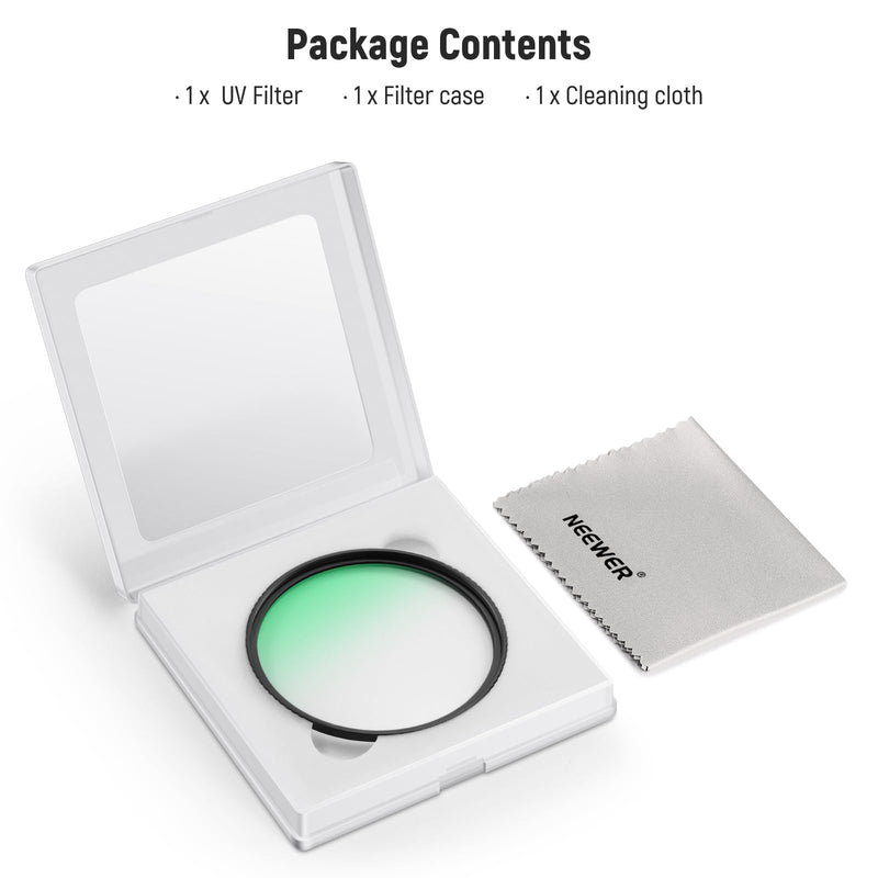NEEWER 82mm MC UV Protection Filter 24 Layer Multi Resistant Nano Coatings/HD Optical Glass/Water Repellent/Scratch Resistant/Aluminum Alloy Ultra Slim Frame/Ultraviolet Filter