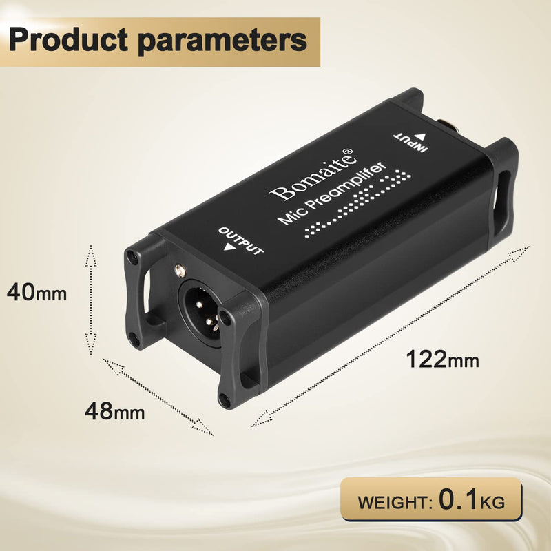PX2 Dynamic Microphone Booster, Preamp Audio Booster for Studio or Home Recording, Livestream, Broadcast or Podcast - Single Channel for dynamic and ribbon microphones