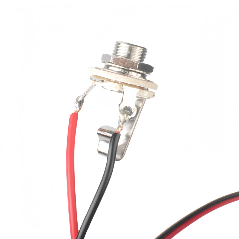 Single 1x12 Guitar Speaker Wiring Harness - 1/4" Mono Jack + Ferrule - DIY Cabinet Kit 6.35mm Mono Audio Jack