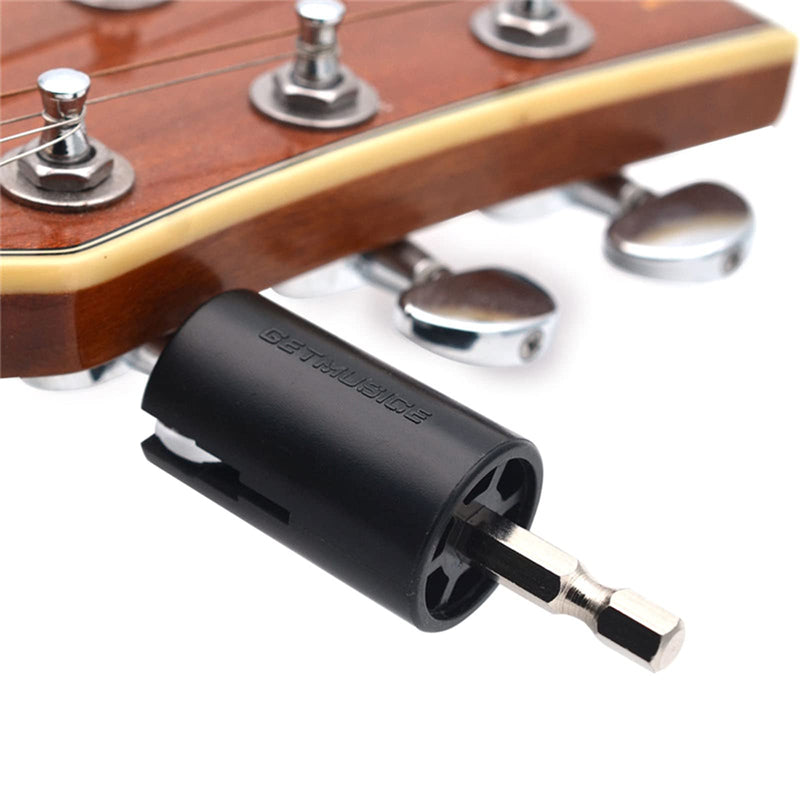 [AUSTRALIA] - Hexagonal Guitar String Winder Head Diy Maintenance Tool Accessories Winder Drill Plug String Peg Puller For Guitar Bass 