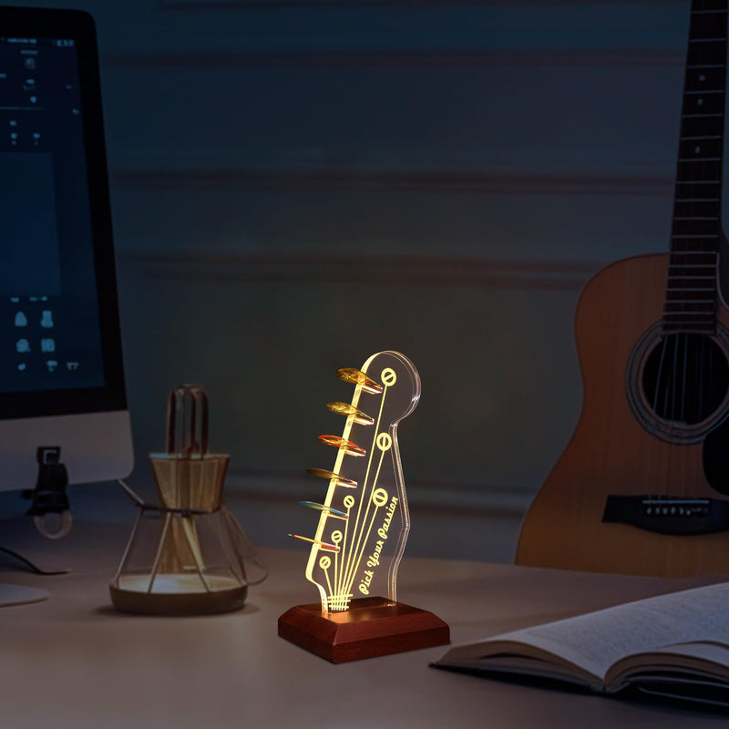 YuanDian Light up Guitar Pick Holder Style Guitar