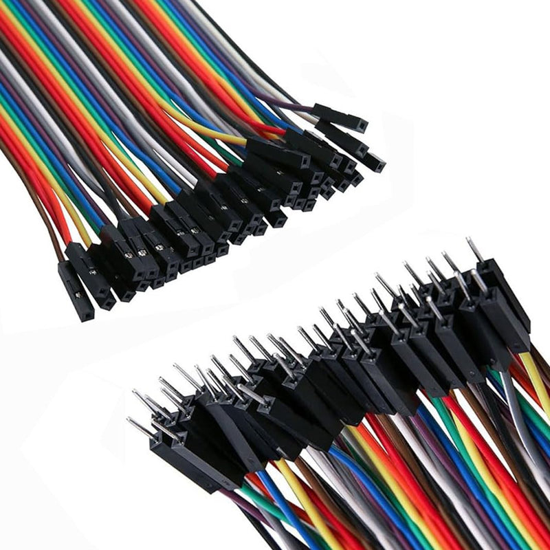 120 Pin Jumper Wire 40 x 10 cm, 40 x 20 cm, Male to Female, Male to Male, Female to Female Jumper Wires Breadboard, Cable Jumper 28AWG Wire Bridges for M2M/F2M/F2F Arduino