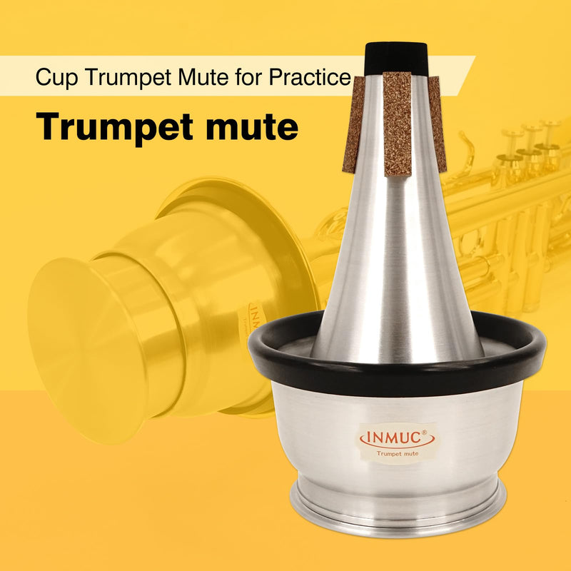 Trumpet Cup Mute - Premium Rubber Cup Mute for Trumpet, Enhances Tone Quality with Warm, Mellow Sound - Durable and Easy to Use for Practice and Performances