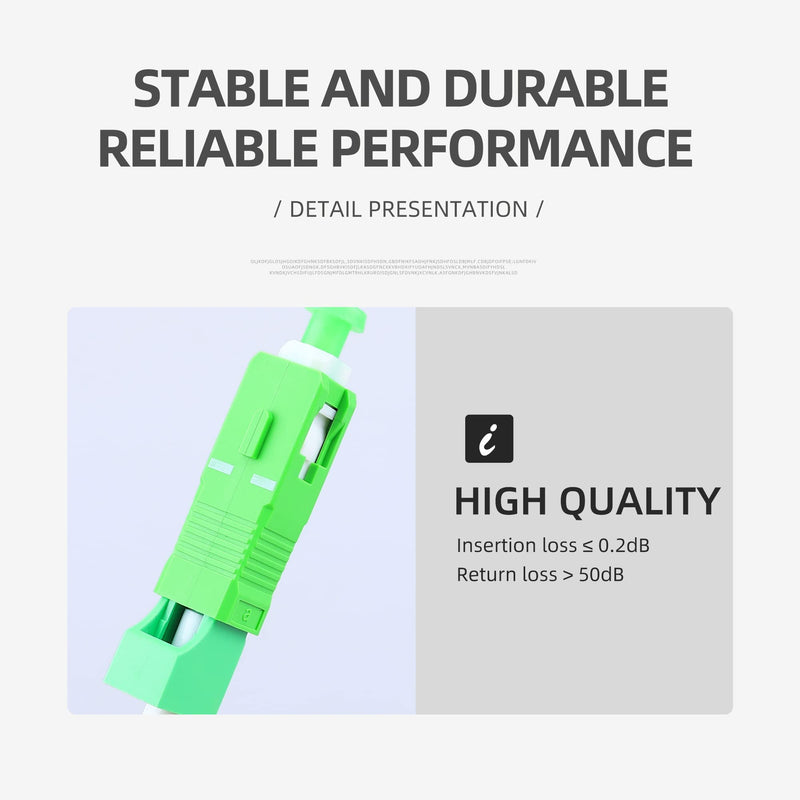 Single Mode 9/125um SC/APC Male to LC/APC Female Hybrid Optic Optical Fiber Adapter Simplex Converter LC-SC