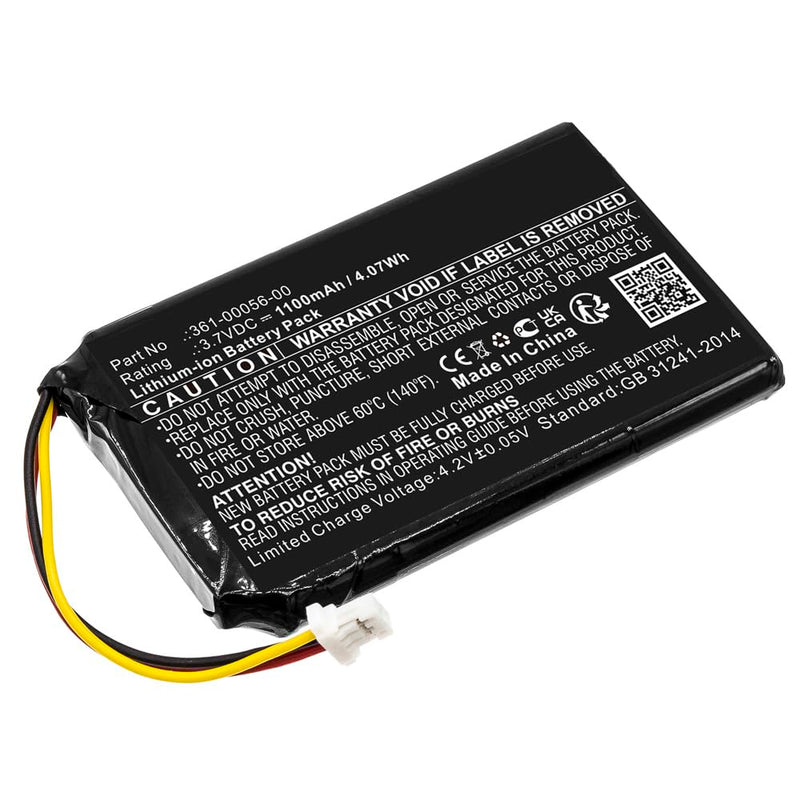 1100mAh 361-00056-00, 361-00056-50 Battery Replacement Compatible with Garmin Drive 50, 50LM, 51, 51LMT, Nuvi 30, 50, 50LM, 52, 52LM, 52LMT, 55, 55LM, 55LMT GPS Navigation Units
