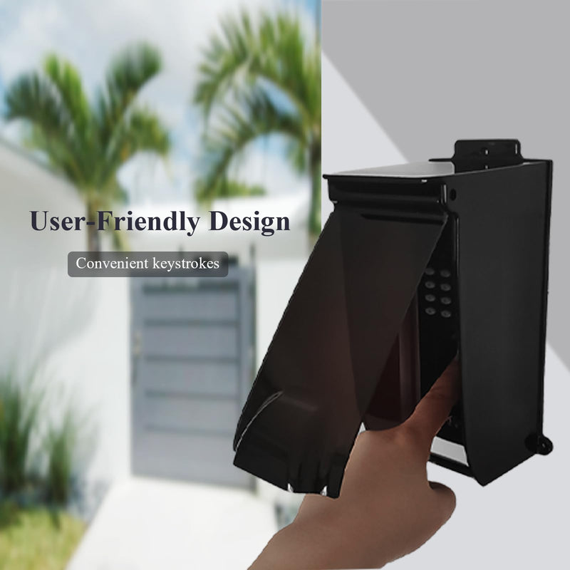 Outdoor Flip Sun Keypad Cover,Access Control Rain Cover, Weatherproof protective,Flip Cap Door Keypad Waterproof cover,Keypad Rain Covers Compatible for Door Keypad/Lock Keypad