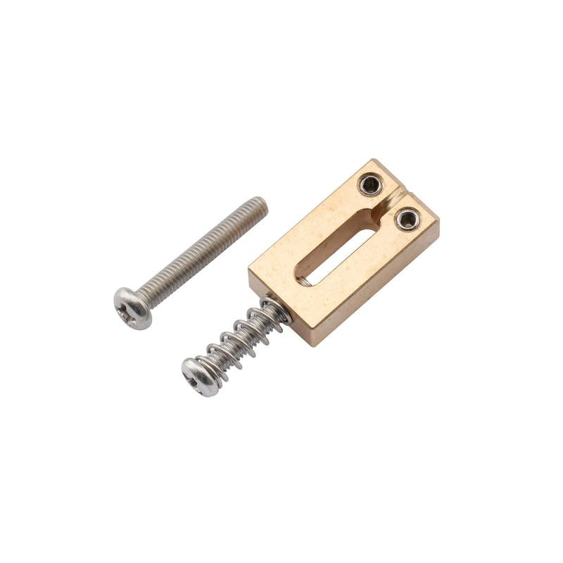 [AUSTRALIA] - Musiclily Ultra 10.8mm Guitar Bridge Saddles Brass Tremolo Bridge Saddle for Stratocaster Strat ST Telecaster Tele TL Style Electric Guitar, Original Color (Set of 6) 