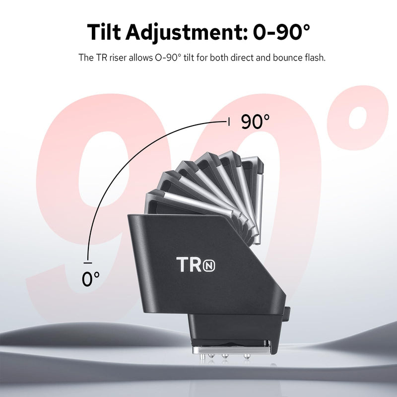 [AUSTRALIA] - Godox TR-N TTL Hot Shoe Riser for Nikon, with 6 Adjustment Levels (0-90°) TTL Function HotShoe Extender Mount Adapter for Godox TTL Mini Flash iT20 iT30Pro 