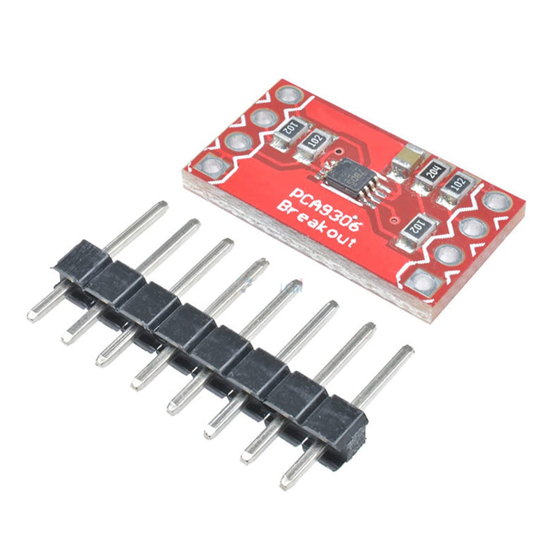 Hailege 2pcs PCA9306 Level Translator Breakout Module IIC I2C Dual Voltage 2-Bit Bidirectional Translator 5V 3.3V