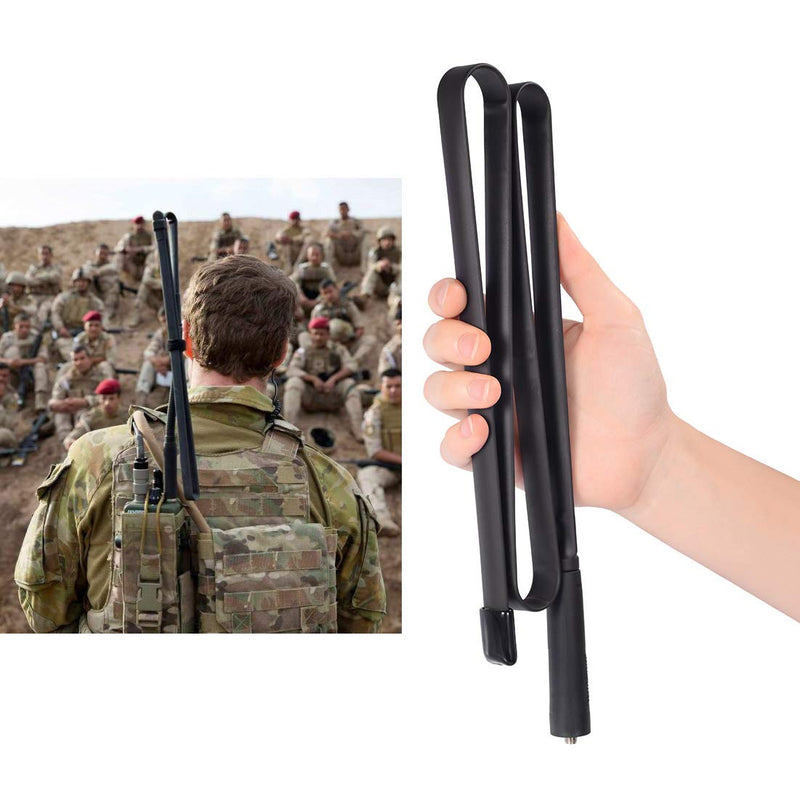 Bingfu Foldable CS Tactical SMA Female Ham Radio Antenna 2-Pack Dual Band VHF UHF 136-520MHz 42.5 inch Antenna for Kenwood Baofeng BF-F8HP UV-5R UV-82 BF-888S GT-3 Ham Two Way Radio Walkie Talkie 2-Pack 42.5 inch Antenna