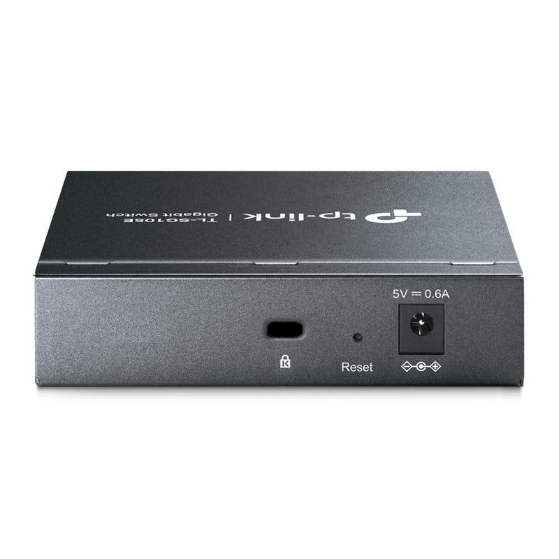 TP-Link 5-Port Gigabit Ethernet Easy Smart Switch| Plug and Play | Desktop | Sturdy Metal w/Shielded Ports | Limited Lifetime Replacement (TL-SG105E), Black… | Plug and Play, Desktop, Sturdy Metal w/Shielded Ports, Limited Lifetime Replacement, Black