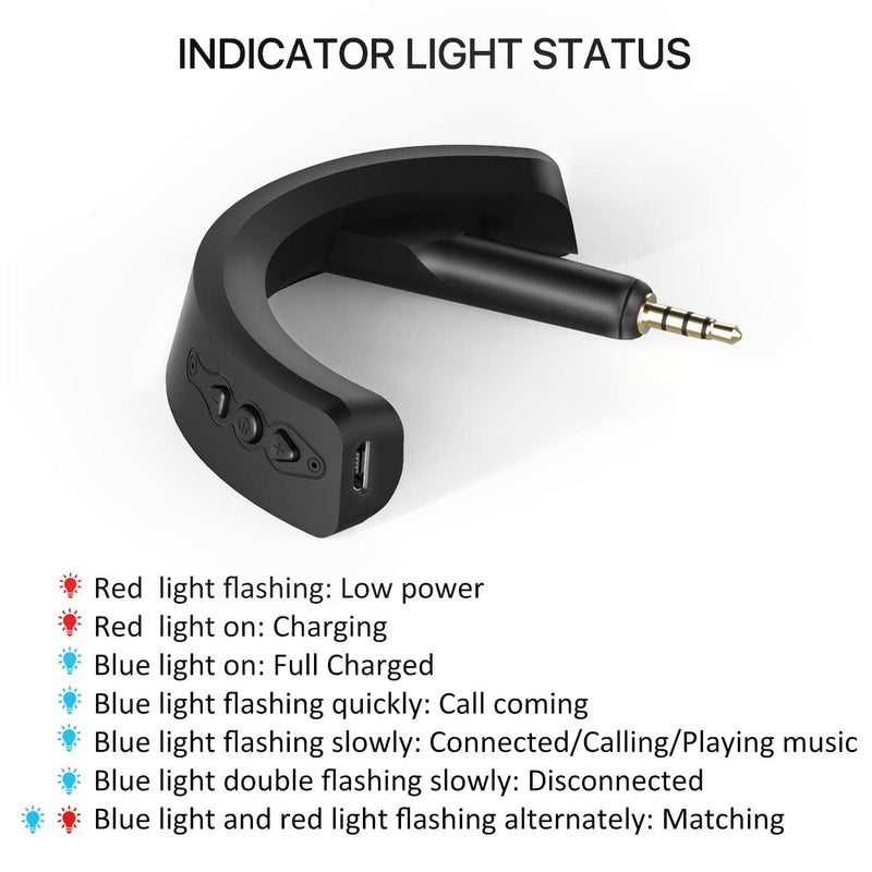 [AUSTRALIA] - aptX Wireless Bluetooth 5.0 Adapter for Bose QuietComfort QC 15 with Mic/Volume Control, Black 