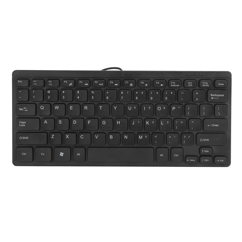K1000 Wired USB Mini Keyboard, Waterproof Portable Keyboard Wired, Save Space, Plug and Play Compact Small Keyboard for Win PC