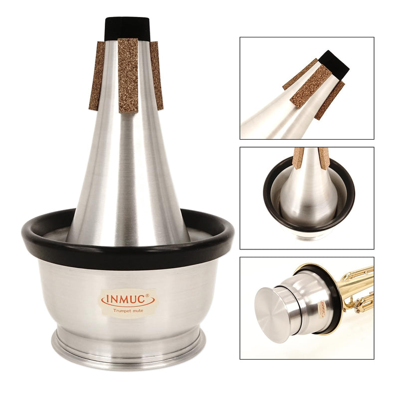 Trumpet Cup Mute - Premium Rubber Cup Mute for Trumpet, Enhances Tone Quality with Warm, Mellow Sound - Durable and Easy to Use for Practice and Performances