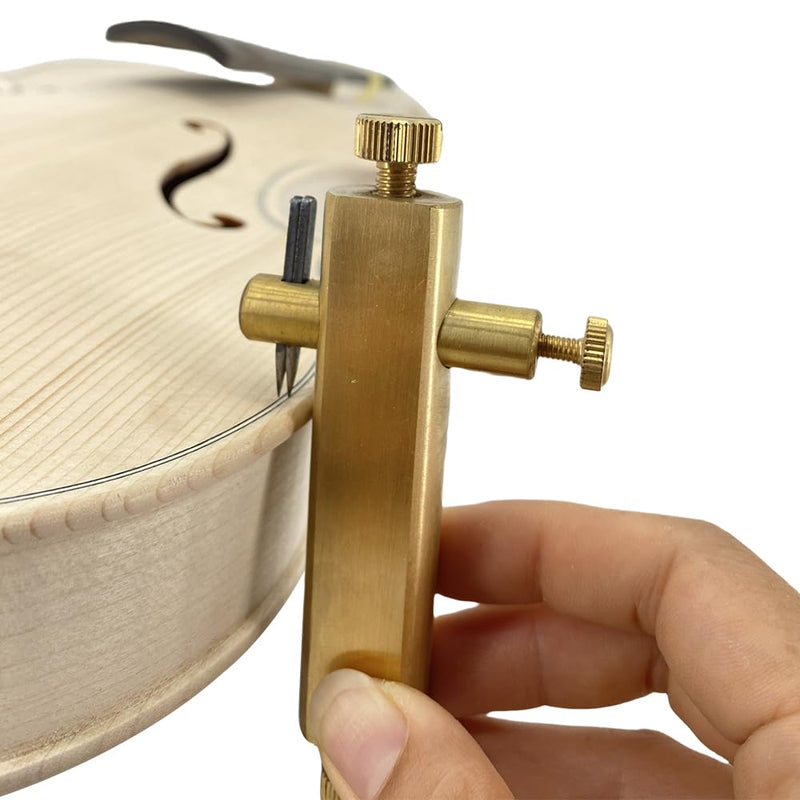 Yinfente 1set Brass Purfling Tools Inlay Inlaid Groove Carver Knife Luthier Tools for Making Violin Viola