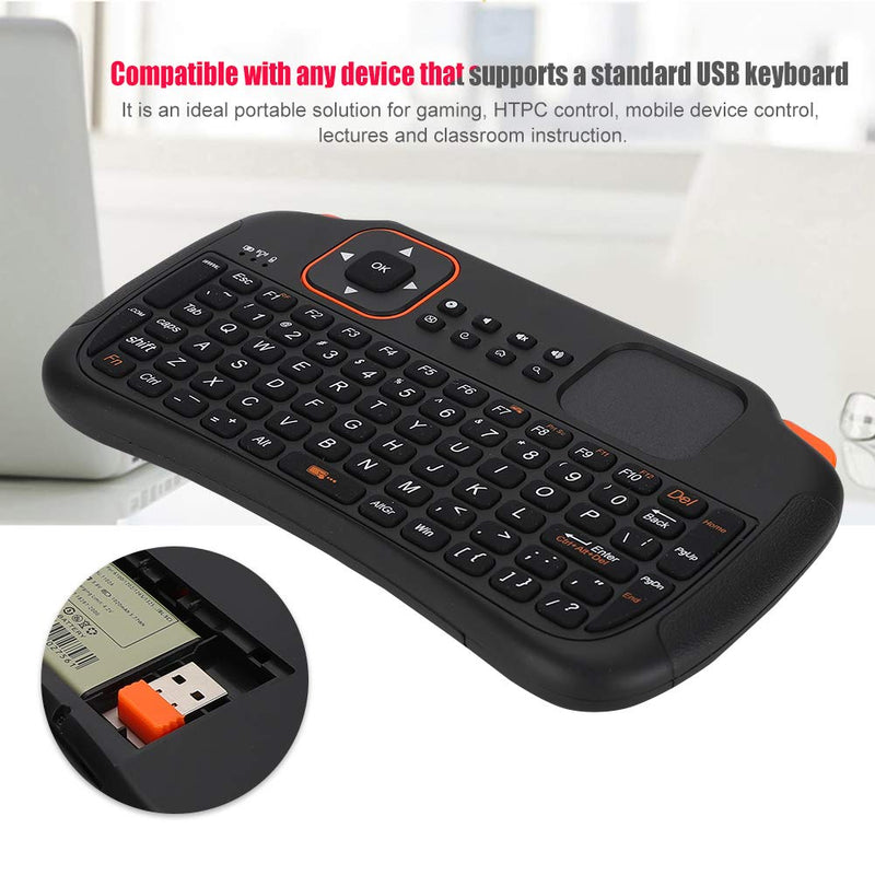 Yoidesu Mini Wireless Keyboard with Touchpad Mouse,2.4GHz Mini Wireless Keyboard Controller with 83-Key,Rechargeable Mini Keyboard