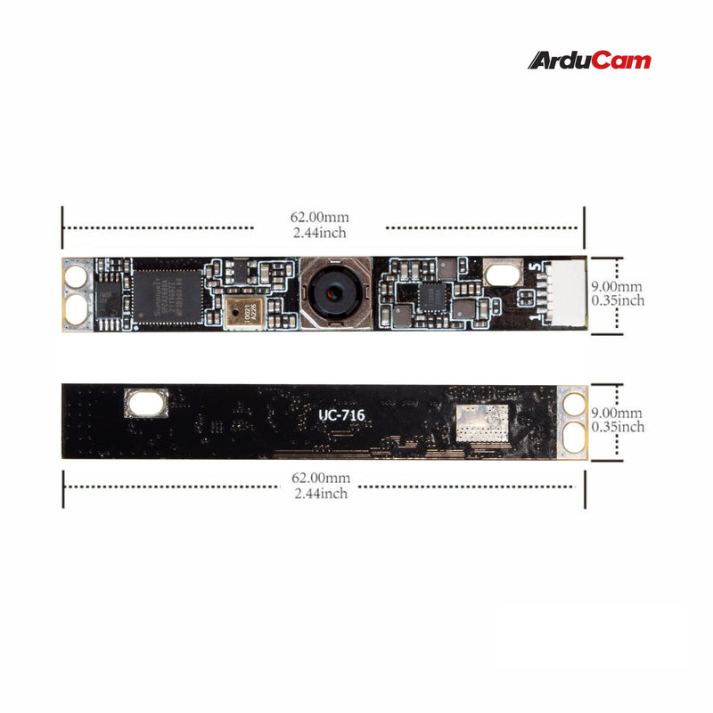 Arducam 8MP Autofocus USB Camera, IMX179 Lightburn Camera with Microphone, Ultra HD Embedded Webcam for PC and Raspberry Pi, Compatible with Linux, Windows, and Mac OS 8MP IMX179 Autofocus