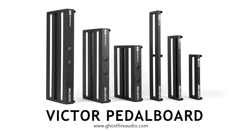 Ghost Fire Guitar Pedal Board Aluminum Alloy Effect Pedalboard,V Series (V-BABY1-PB(13.7''x5.5'')) 13.7''x5.5''