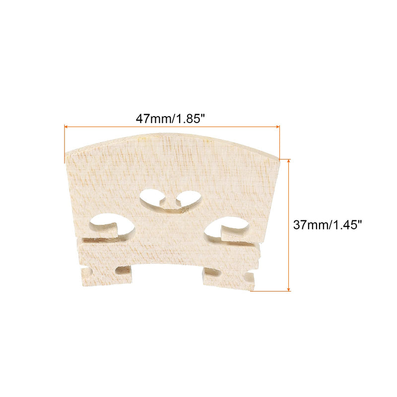 MECCANIXITY 3/4 Violin Bridge Maple Wood Violin Parts for 3/4 Violin, Pack of 4