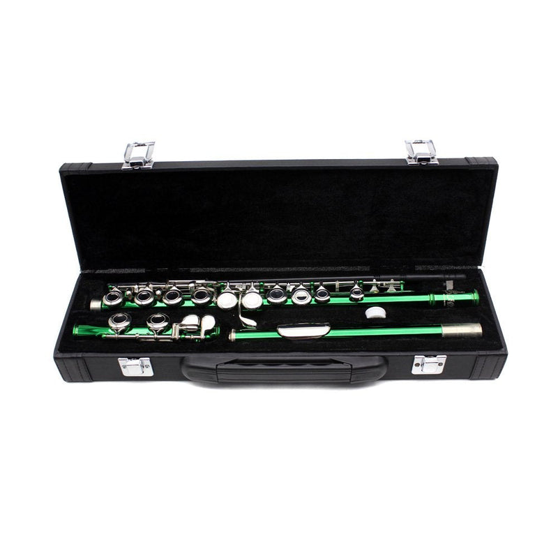 Portable Gig Bag Box Leather for Western Concert Flute with Buckle Foam Cotton Padded and Durable Flute Protector