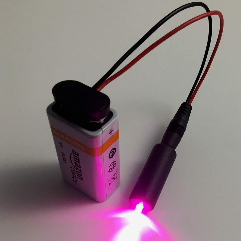 5 Amber and 5 Purple Micro Effects Lights for Theatrical Prop Costumes 9 Volt Led Spotlight Christmas Decor
