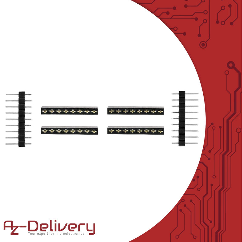 AZDelivery 5 x D1 Mini Pro ESP8266 ESP-8266EX CP2104 WiFi Development Board Compatible with Arduino Includes E-Book