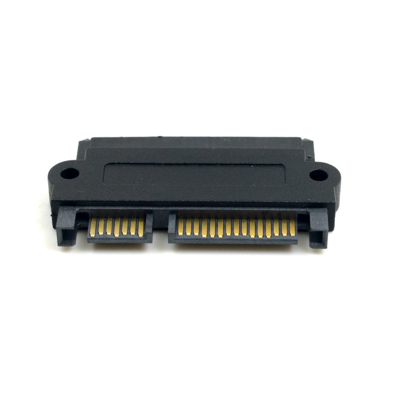 CY SATA Hard Disk Drive Raid Adapter with 15 Pin 7 Pin + 15 Pin to SFF-8482 SAS 22 Pin Converter Adapter Straight